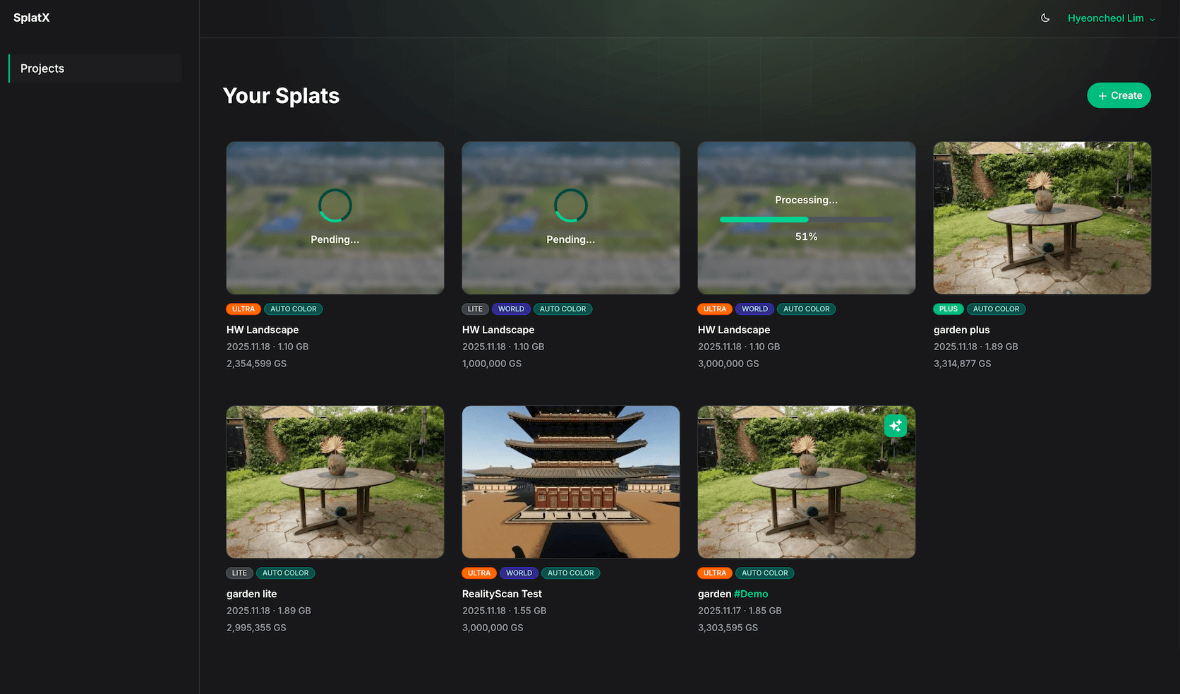 SplatX - AI-Powered 3D Gaussian Splatting Training Platform